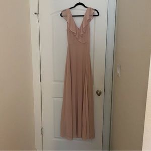 Light pink bridesmaids dress